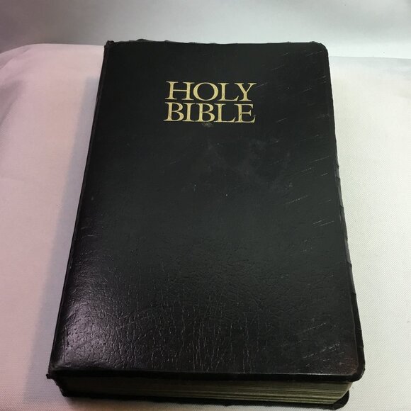 Holy Bible New International Version NIV Red Letter Helps Zondervan 2001 Black - Picture 1 of 11